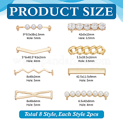 8 стиль украшения шнурка для обуви из сплава&nbsp;FIND-WR0012-34