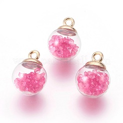 Прозрачные стеклянные бутылки подвески&nbsp;LS-GLAA-L018-03