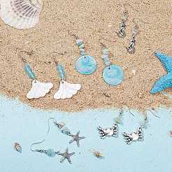 Изготовление сережек своими руками на тему океана&nbsp;DIY-SC0008-63