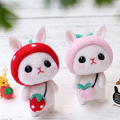 18 шт. 6-х цветная шерстяная ровница своими руками&nbsp;DIY-SP0005-70A