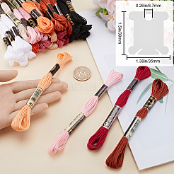 3 комплект 3-х стилевых 6-слойных полиэстеровых ниток для вышивания&nbsp;OCOR-GF0003-41A