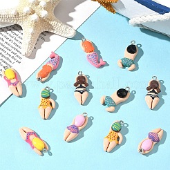 12шт 6 стиля пластиковые подвески&nbsp;KY-YW0002-21