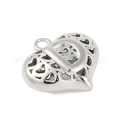 Полые латунные подвески на день святого валентина&nbsp;KK-M289-03D-P