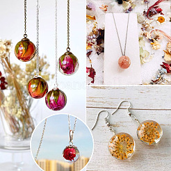 14шт 7 цвета прозрачные стеклянные подвески&nbsp;GLAA-CD0001-06