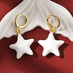 Латунные серьги обруча&nbsp;EJEW-S251-02A-G