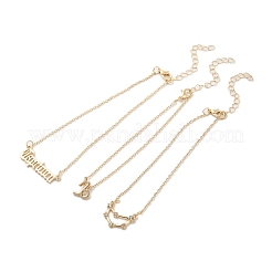 3 шт. браслеты из сплава со стразами&nbsp;LS-AJEW-S083-01G-02