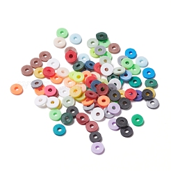 2400шт 15 цвета бусины из полимерной глины ручной работы&nbsp;CLAY-YW0001-27A