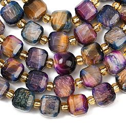 Природных тигровый глаз бисер нитей&nbsp;G-F812-A01-01A