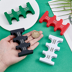 4 шт. 4 цвета АБС-пластик японский держатель для монет иен жесткий чехол-органайзер&nbsp;AJEW-HY0002-33B