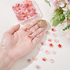 150 шт. 5-х цветные прозрачные бусины ручной работы в технике лэмпворк&nbsp;GLAA-NB0001-89