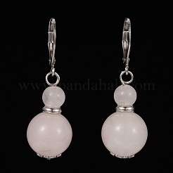 Кальян Leverback серьги природных драгоценных камней&nbsp;EJEW-JE01762