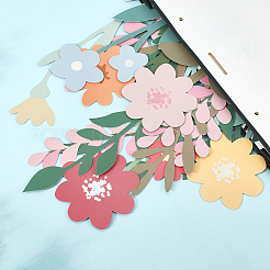 Бумажные цветочные подвесные украшения&nbsp;AJEW-WH20816-008