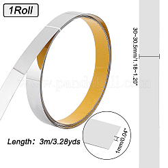 Гибкая самоклеящаяся отделка из нержавеющей стали 201&nbsp;AJEW-WH0329-77P