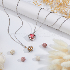 2 сумка 2 стиля наборы для самостоятельного изготовления латунных ожерелий&nbsp;NJEW-FH0001-25B