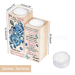 Деревянный подсвечник&nbsp;AJEW-WH0257-012