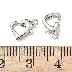 Сердце латуни омаров коготь застежками&nbsp;KK-H523-06P