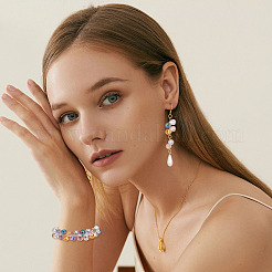 160 шт. 10-х видов прозрачных стеклянных бусин&nbsp;GLAA-GA0001-33