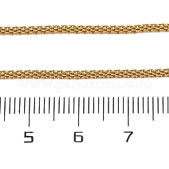 Ожерелья из нержавеющей стали 304 с сеткой для женщин и мужчин&nbsp;NJEW-P321-01G