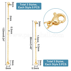 30 шт. 6 стиля двойных карабинов из нержавеющей стали 304&nbsp;STAS-PH0004-97