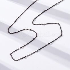 Латунные спутниковые цепочки ожерелья для женщин&nbsp;NJEW-D302-70R