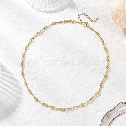 Женские ожерелья из латунных звеньев толщиной 4 мм&nbsp;NJEW-JN05517