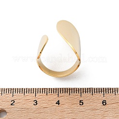 Открытое манжетное кольцо из нержавеющей стали 304&nbsp;X-RJEW-Q775-01G