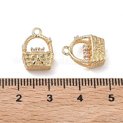 Подвески из латуни с прозрачным фианитом&nbsp;KK-C168-11G