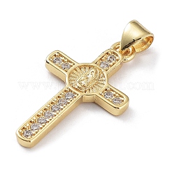 Латунные микро проложить кубического циркония подвески&nbsp;ZIRC-F116-16-G
