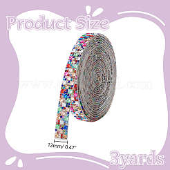 3 ярд стеклянных стразов hotfit&nbsp;DIY-WH0622-385A