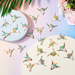 24шт 6 стиля подвески из сплава с эмалью&nbsp;ENAM-TA0002-51