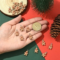 20шт рождественская тема непрозрачные подвески из смолы&nbsp;RESI-YW0004-85