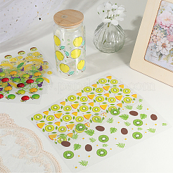 8 шт. 8 стиля ПВХ пластиковые водонепроницаемые декоративные наклейки этикетки&nbsp;DIY-SP0004-93C