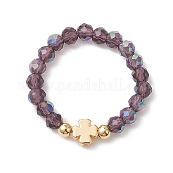 Стеклянные кольца для пальцев&nbsp;RJEW-JR00966