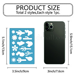 Акриловая серьга ручной работы шаблон&nbsp;DIY-WH0359-035