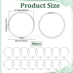80 шт. соединительные кольца из нержавеющей стали 304&nbsp;STAS-ME0002-35