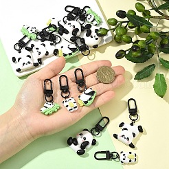 15 шт. подвесные украшения из смолы в виде панды в 5 стилях&nbsp;HJEW-YW00210