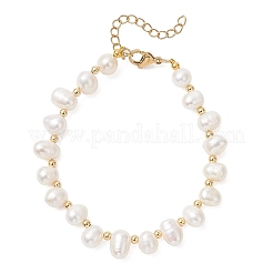 Женские браслеты из бисера из натурального культивированного пресноводного жемчуга&nbsp;BJEW-JB13320