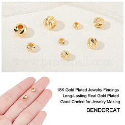 160 шт. 4-х видов гофрированные бусины&nbsp;KK-BC0007-51