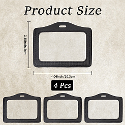 4 шт. держатель удостоверения личности из искусственной кожи&nbsp;AJEW-CL0001-78B