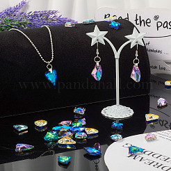 60шт 30 стиля подвески из гальванического стекла&nbsp;EGLA-TA0001-48