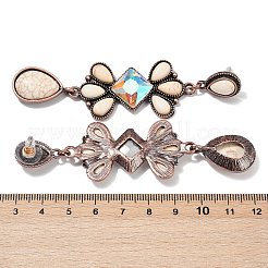 Серьги-гвоздики из сплава синтетической бирюзы&nbsp;LS-EJEW-U053-05R