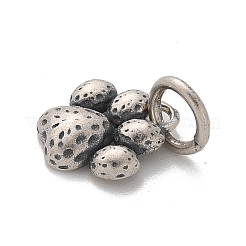 925 серебряная подвеска в виде отпечатка лапы с соединительными кольцами и 925 штампа&nbsp;STER-D300-12AS