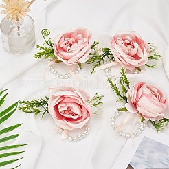 4шт шелковый корсаж на запястье&nbsp;AJEW-CP0001-63