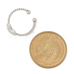 Открытые манжеты из нержавеющей стали 304 для женщин&nbsp;RJEW-G338-07P