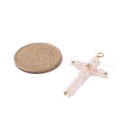 Круглые подвески из медной проволоки с огранкой из натуральных смешанных камней&nbsp;PALLOY-JF02011