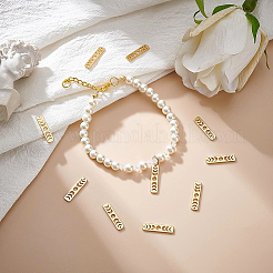 12 шт. Латунные подвески с фазой луны&nbsp;KK-BC0007-03