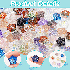 100 шт. Прозрачные стеклянные бусины&nbsp;GLAA-SP0001-05