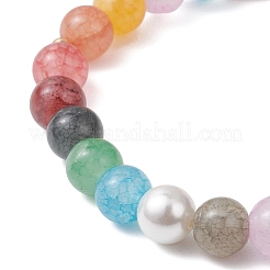 Браслеты с подвесками в виде маленького крестика из нержавеющей стали 304&nbsp;BJEW-JB13329