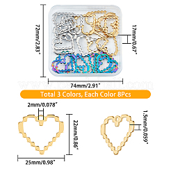 24 шт. подвески из нержавеющей стали 304 двух цветов&nbsp;STAS-DC0010-52