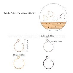 PVD вакуумное покрытие нержавеющая сталь 304 крючки для сережек&nbsp;STAS-PH0018-99